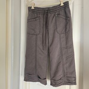 Vintage Free People Cropped Pants | Medium| Washed Cotton | Size 12